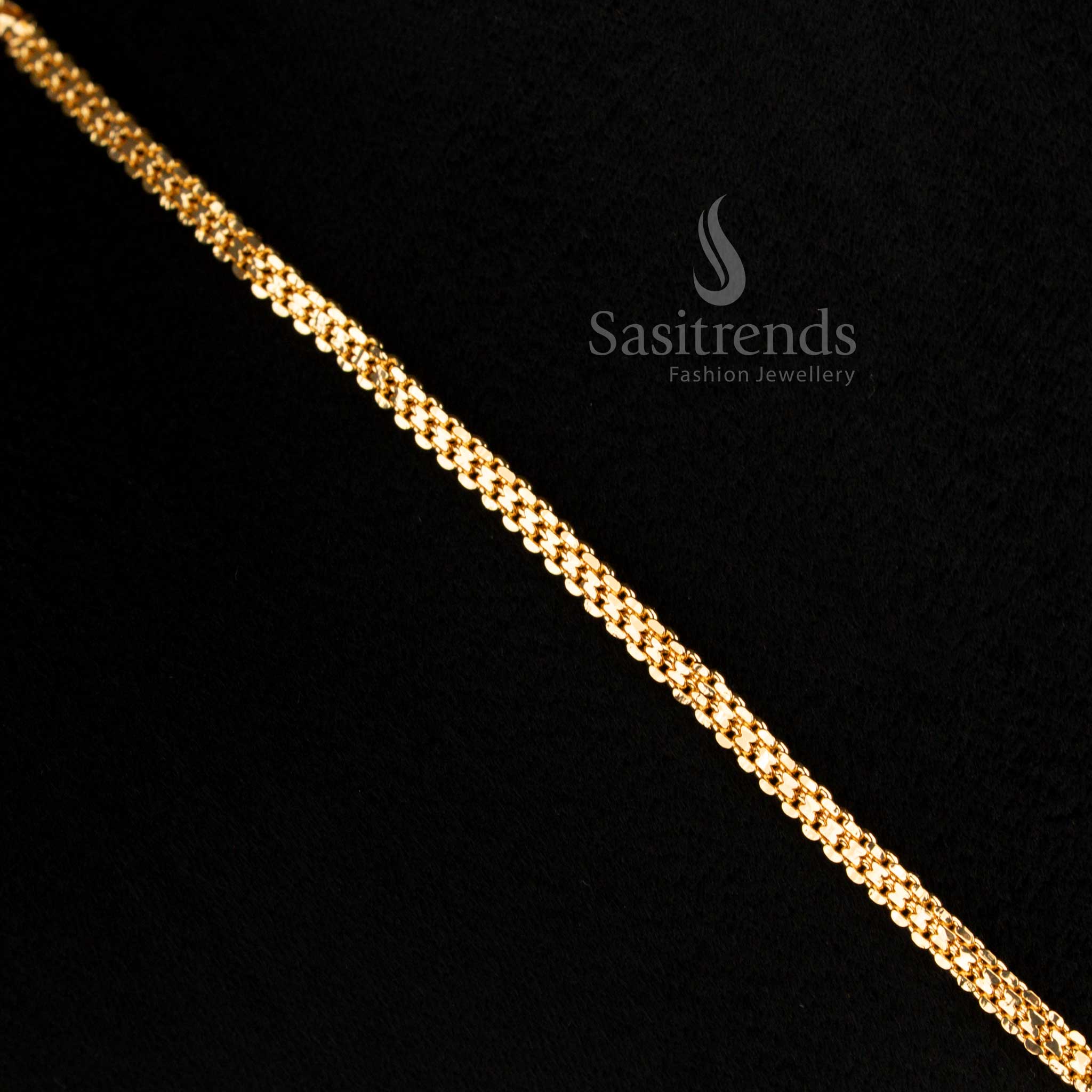 Guaranteed Micro Gold Plated Lakshmi Coin Necklace Jewellery Set | Kerala Traditional Jewellery - Image 6