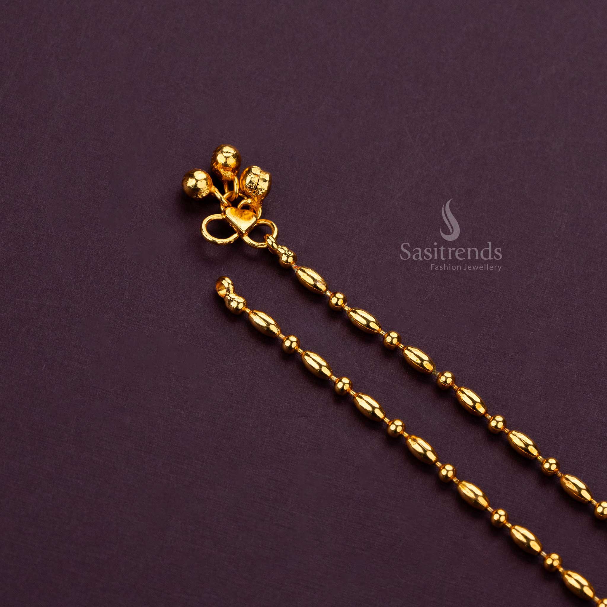 Elegant Collection Of Micro Gold Plated Anklets (Payal) with Lifetime Guarantee - Sasitrends - Image 3