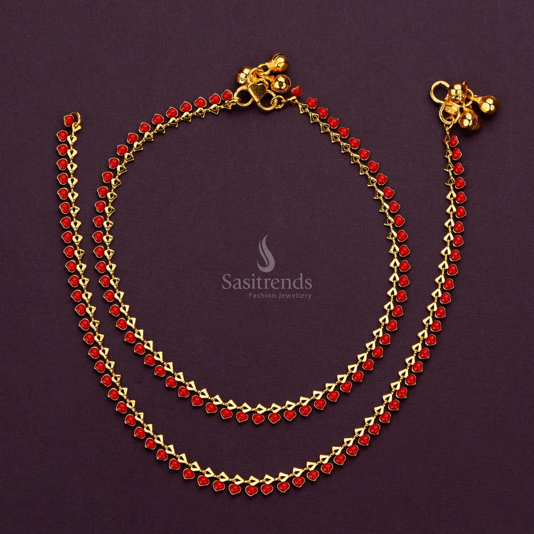 Elegant Collection Of Micro Gold Plated Anklets (Payal) with Lifetime Guarantee - Sasitrends - Image 7