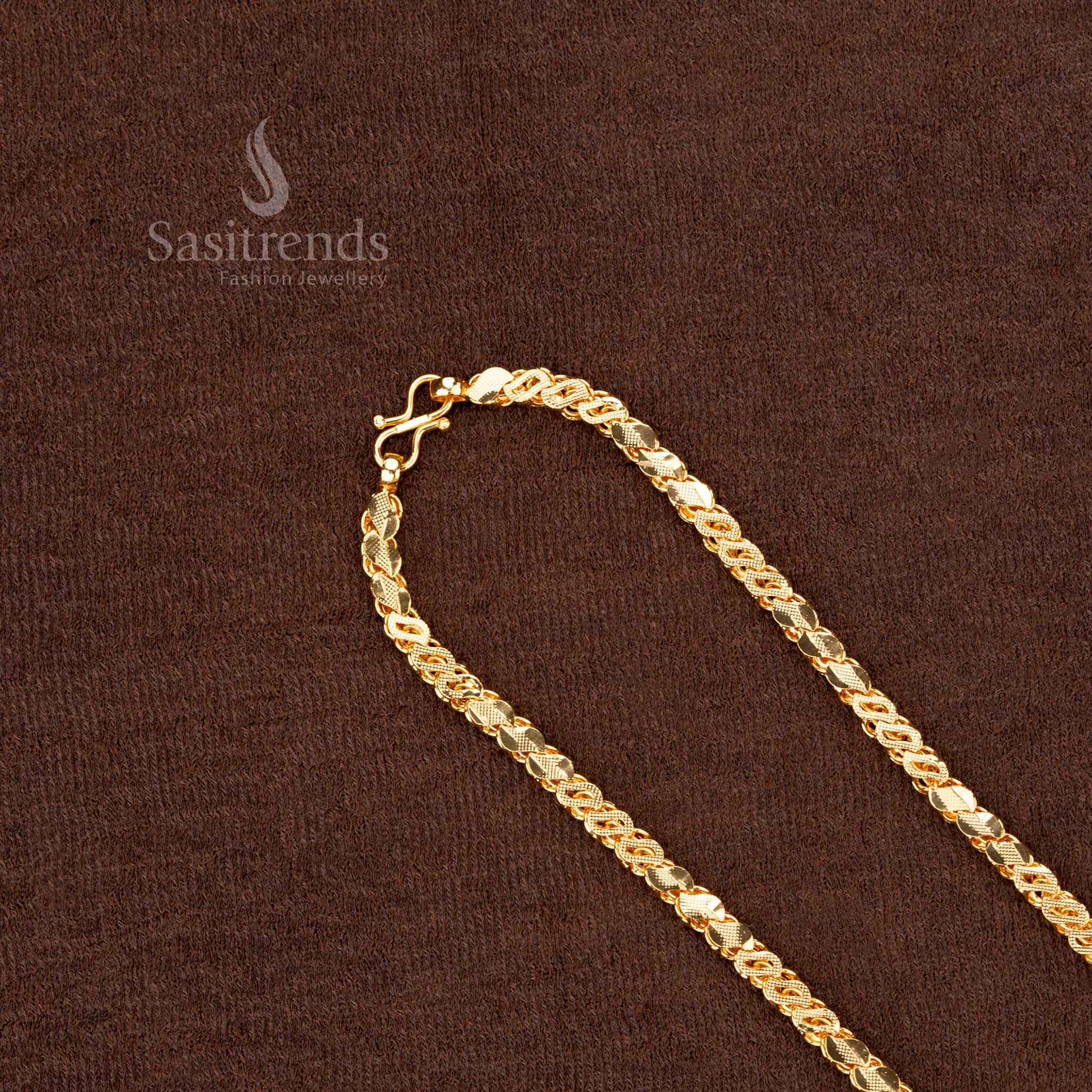 Sasitrends | Exquisite One Gram Micro Gold Plated S Cut Designer Chain For Special Occasion - Image 7