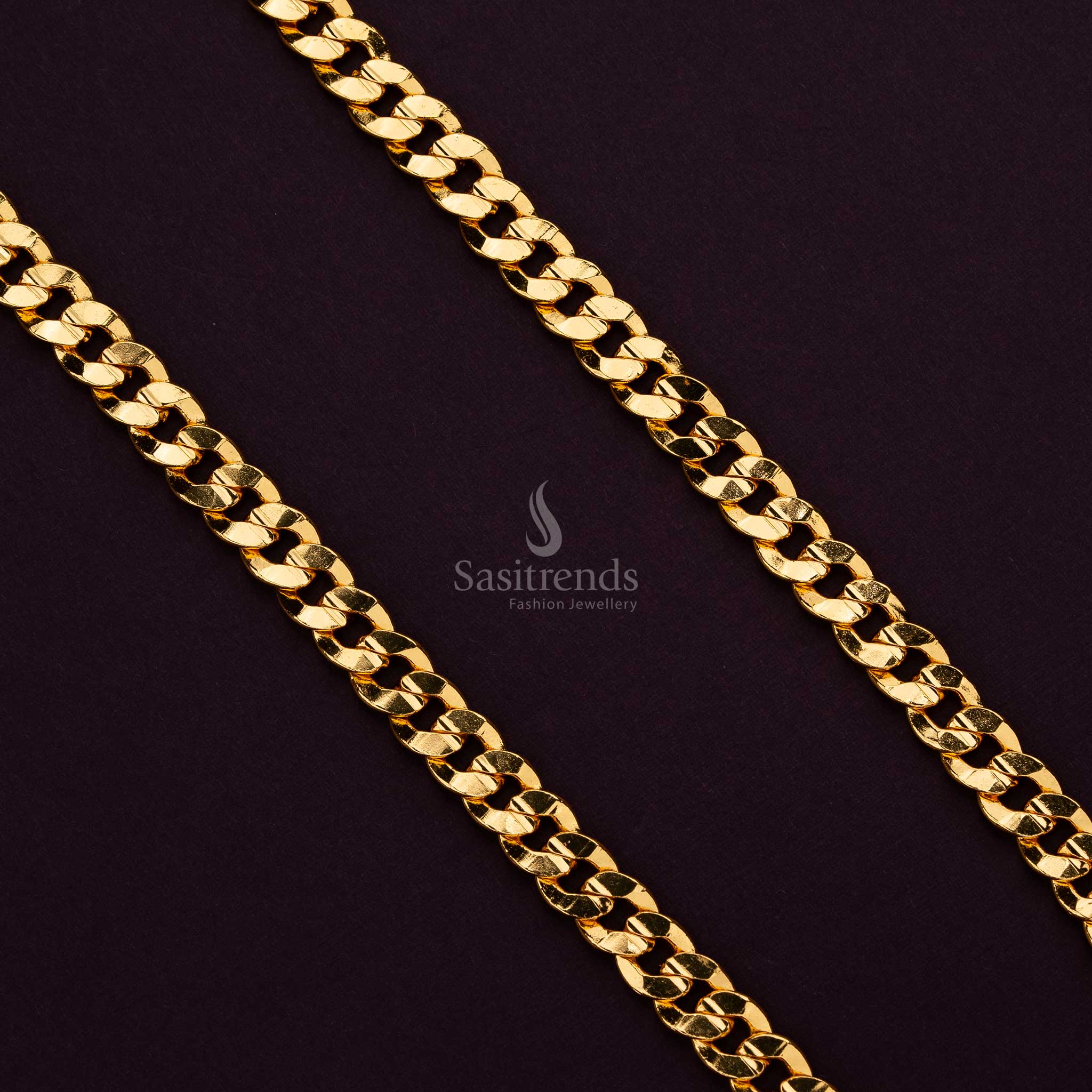 Men's Micro Gold Plated Spiral Twisted Chains Collection – One Gram Jewellery - Guaranteed - Sasitrends - Image 3