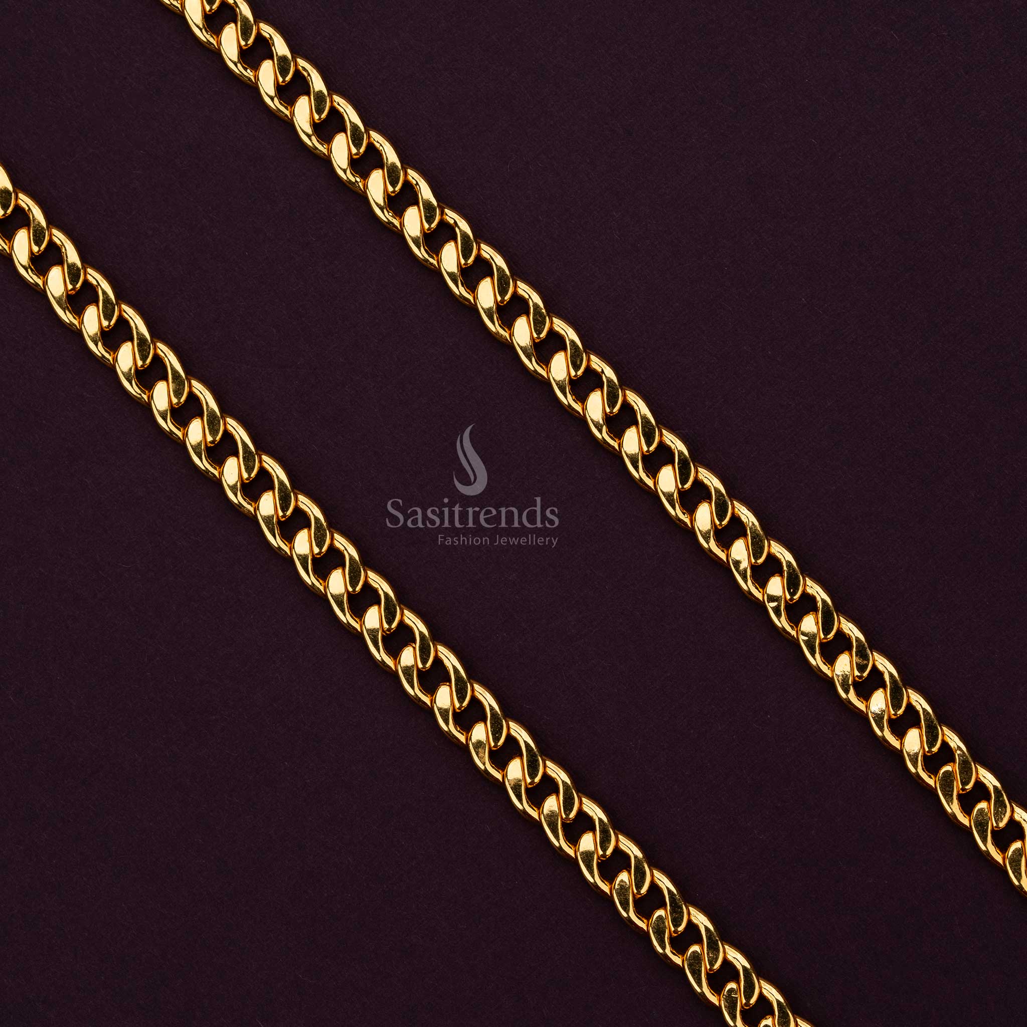 Men's Micro Gold Plated Spiral Twisted Chains Collection – One Gram Jewellery - Guaranteed - Sasitrends - Image 7