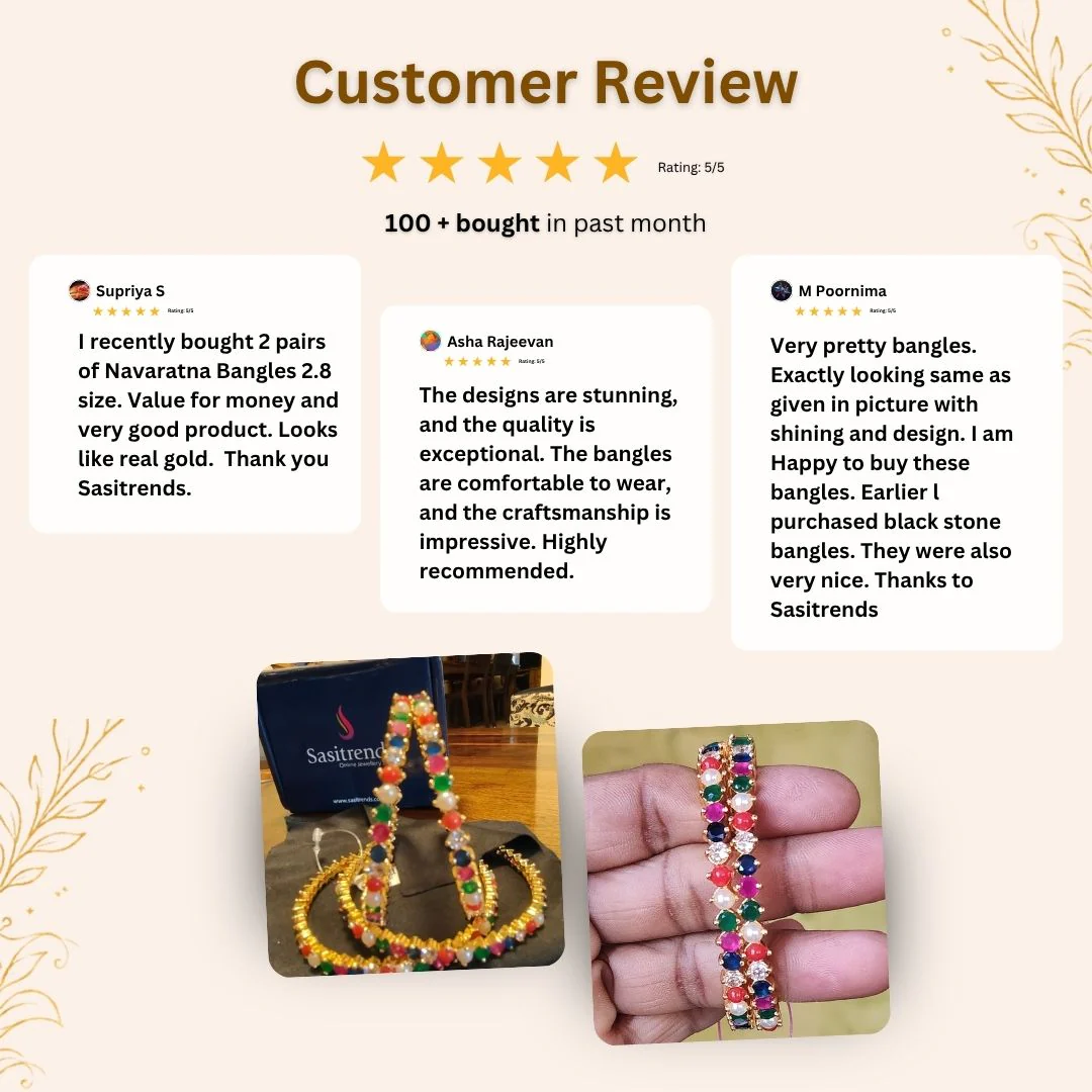 Vibrant Navaratna Micro Gold Plated American Diamond Bangles with Multi-Color Gemstones - Sasitrends - Image 3