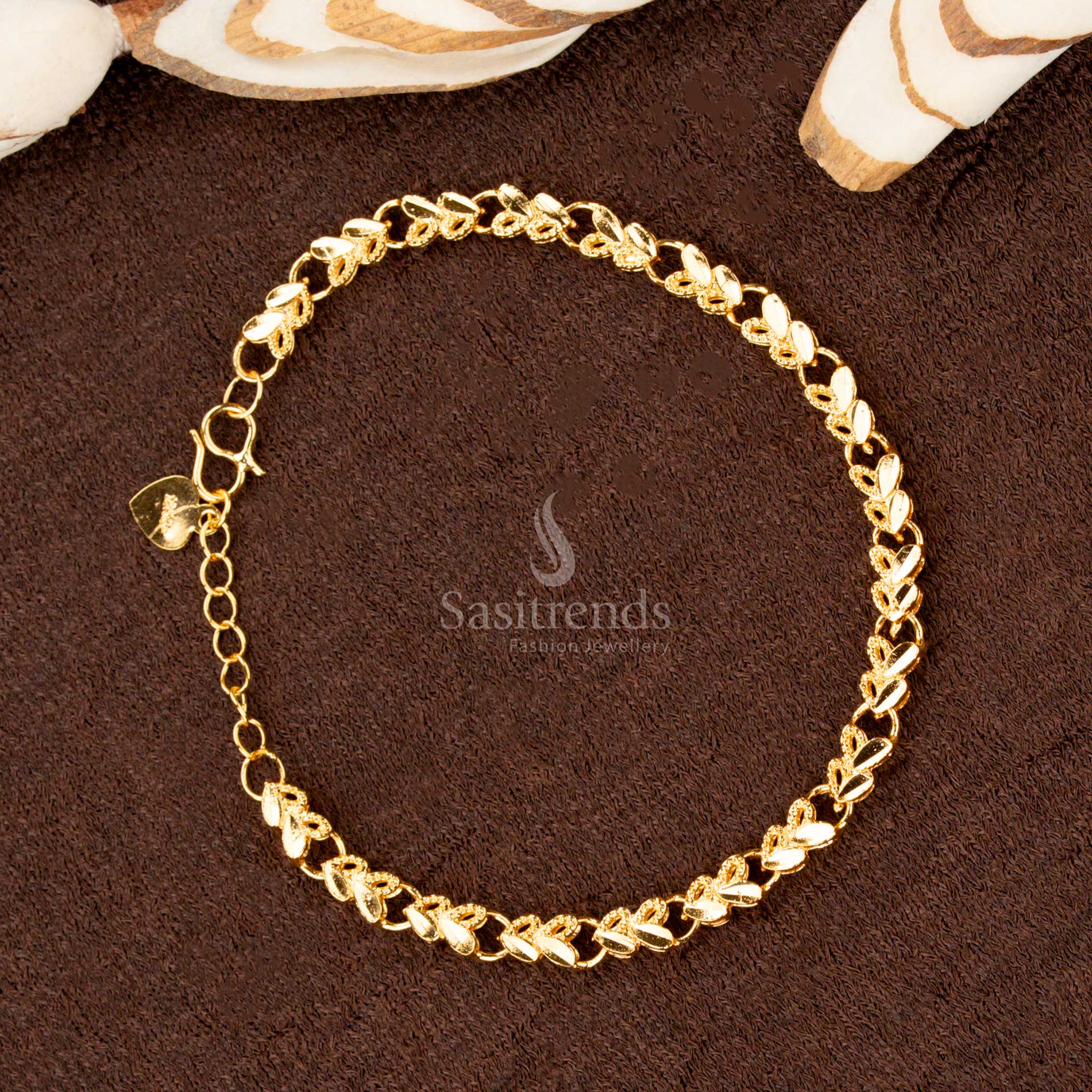 Guaranteed One Gram Micro Gold Plated Designer Bracelets Collection - Sasitrends - Image 11