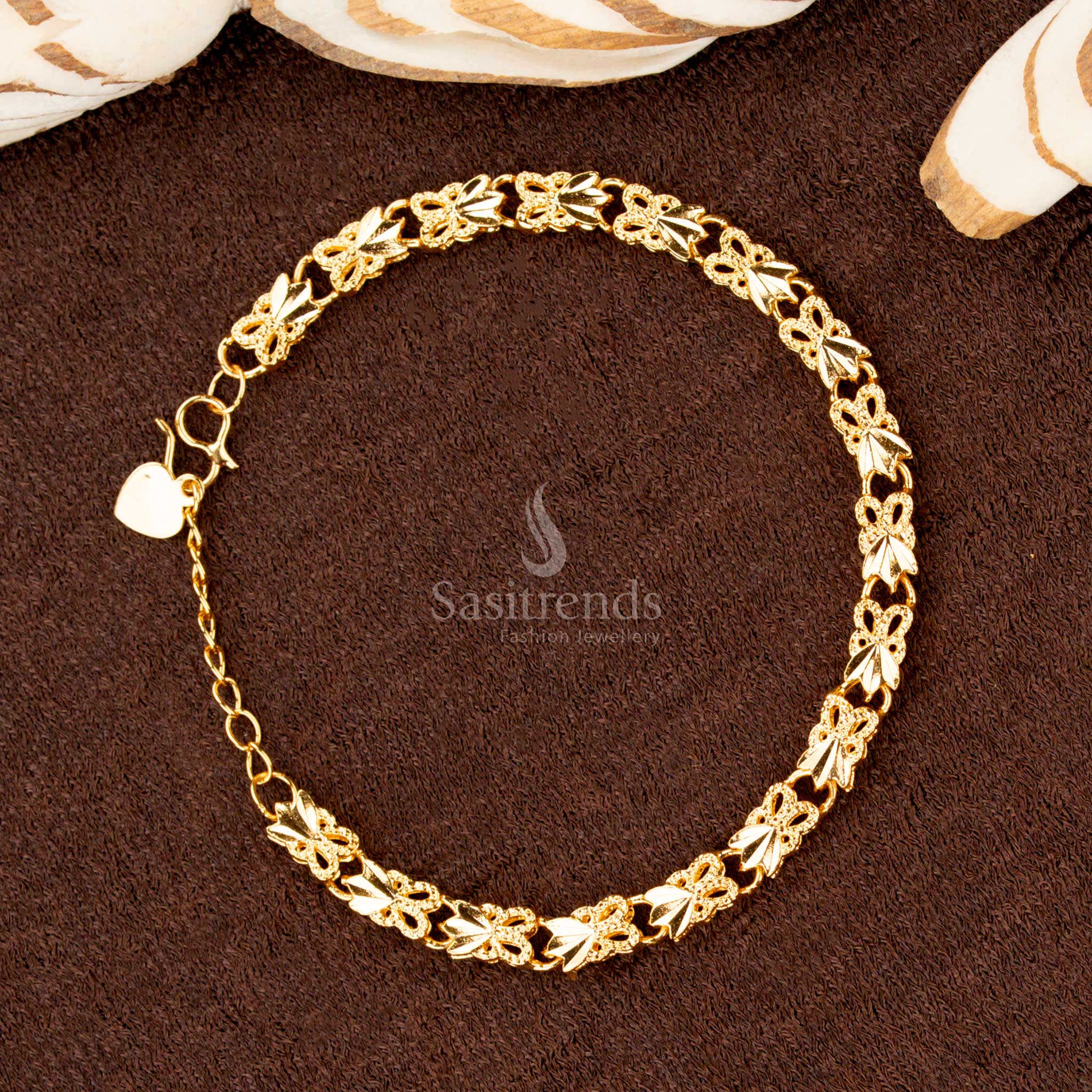 Guaranteed One Gram Micro Gold Plated Designer Bracelets Collection - Sasitrends - Image 12