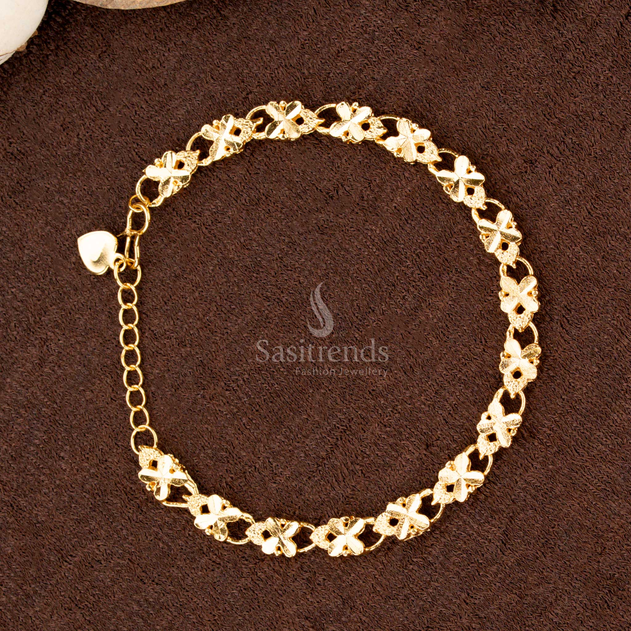 Guaranteed One Gram Micro Gold Plated Designer Bracelets Collection - Sasitrends - Image 13
