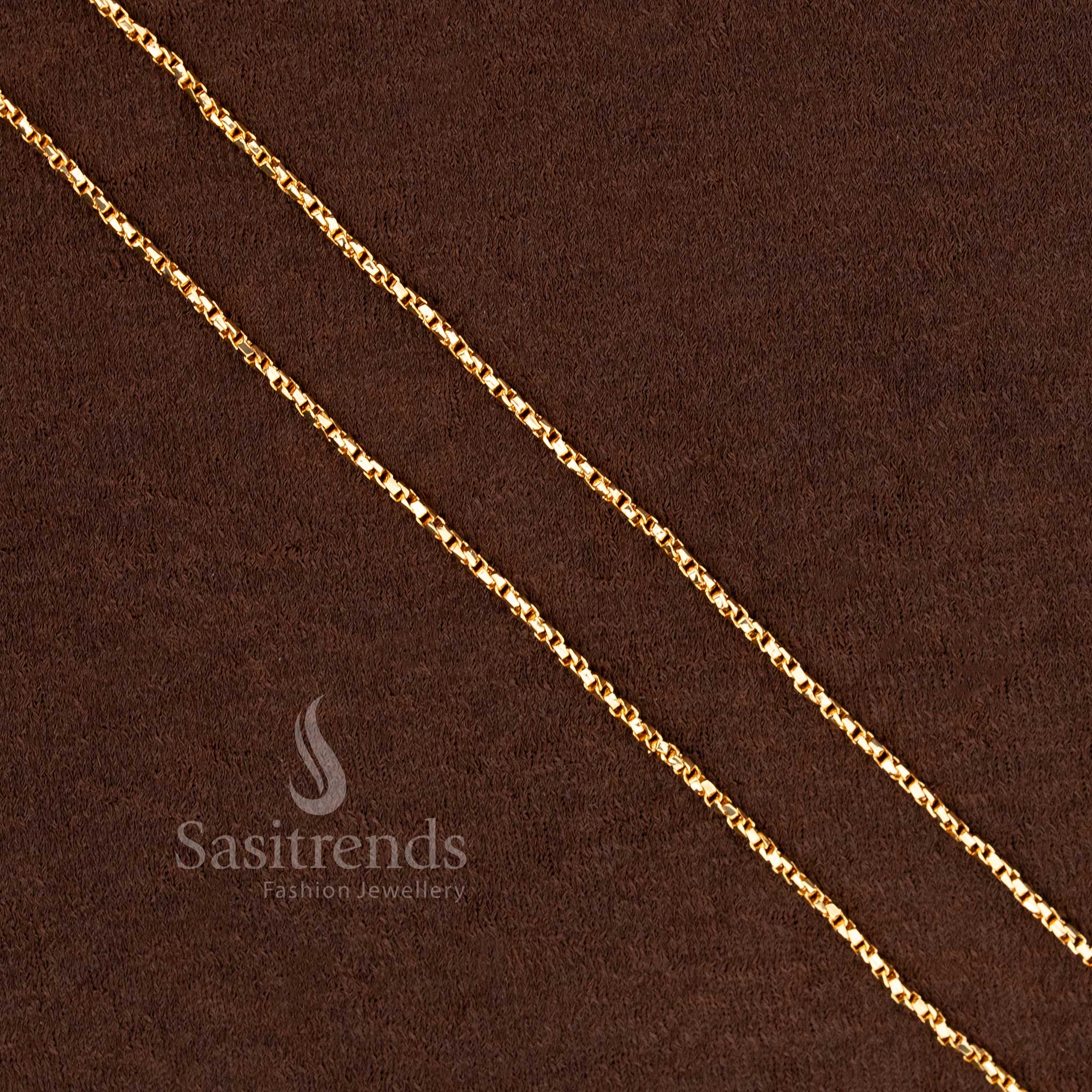 Guaranteed One Gram Micro Gold Plated Chain Collection – 24K Pure Gold Plated Traditional Chains - Image 14