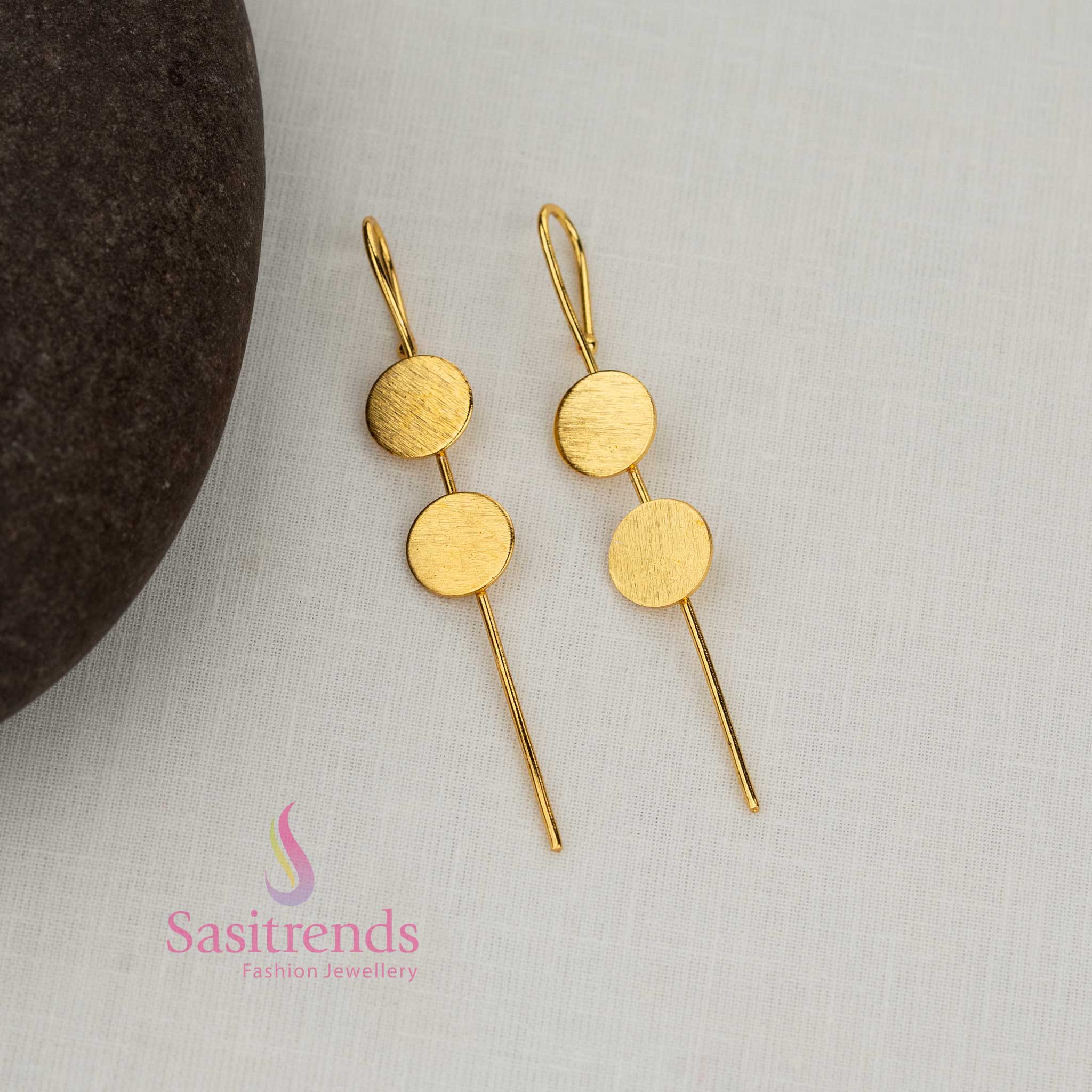 Beautifully Crafted 24K Gold Plated Trendy Ear Cuff Earrings for Girls | Elegant Fashion Jewellery Collection for Party Wear & Special Occasions - Image 13