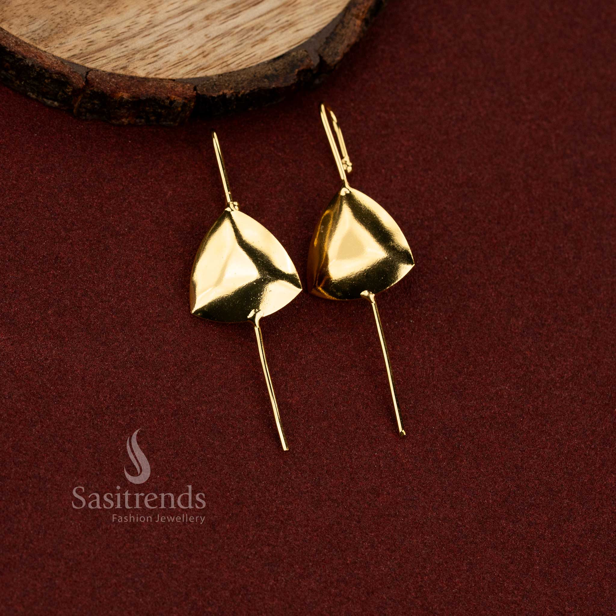 Beautifully Crafted 24K Gold Plated Trendy Ear Cuff Earrings for Girls | Elegant Fashion Jewellery Collection for Party Wear & Special Occasions - Image 8