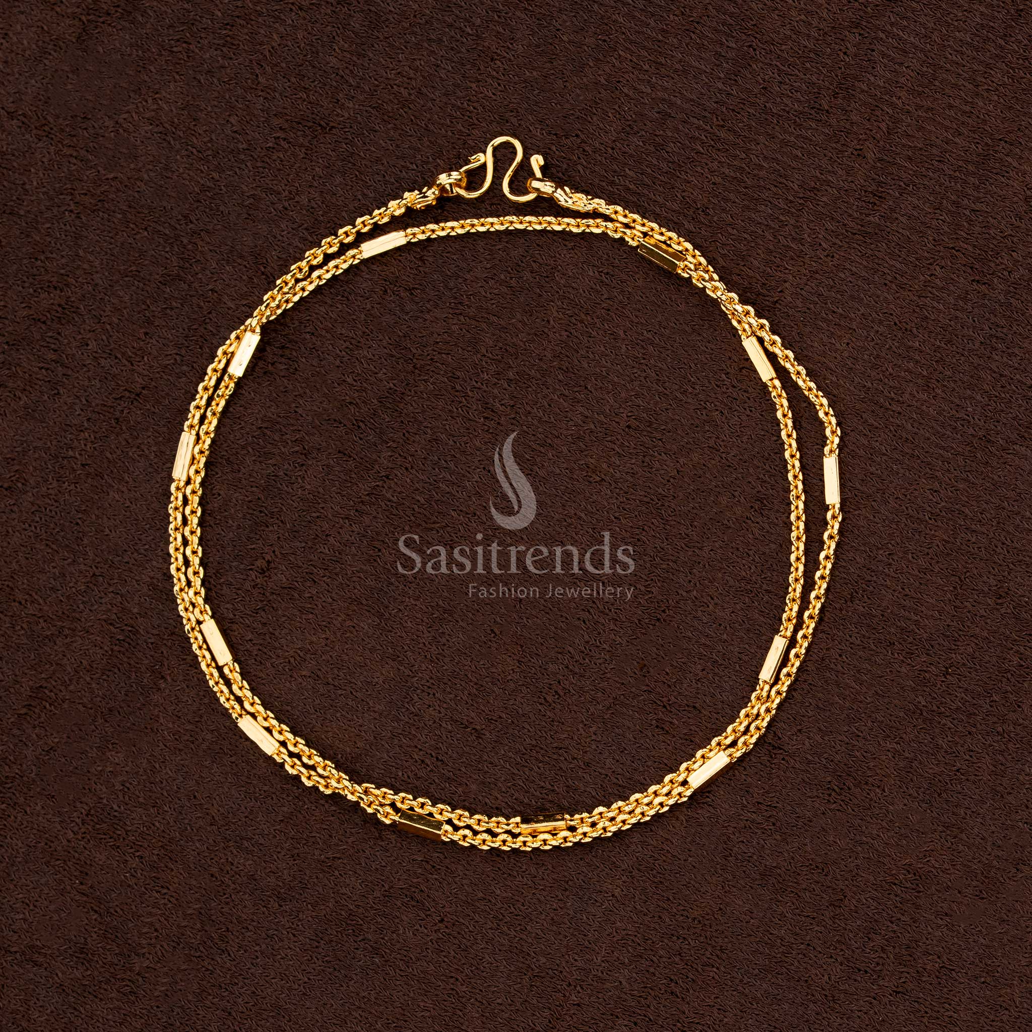 Guaranteed One Gram Micro Gold Plated Designer Chain Collection - Perfect for Traditional Occasions - Image 12