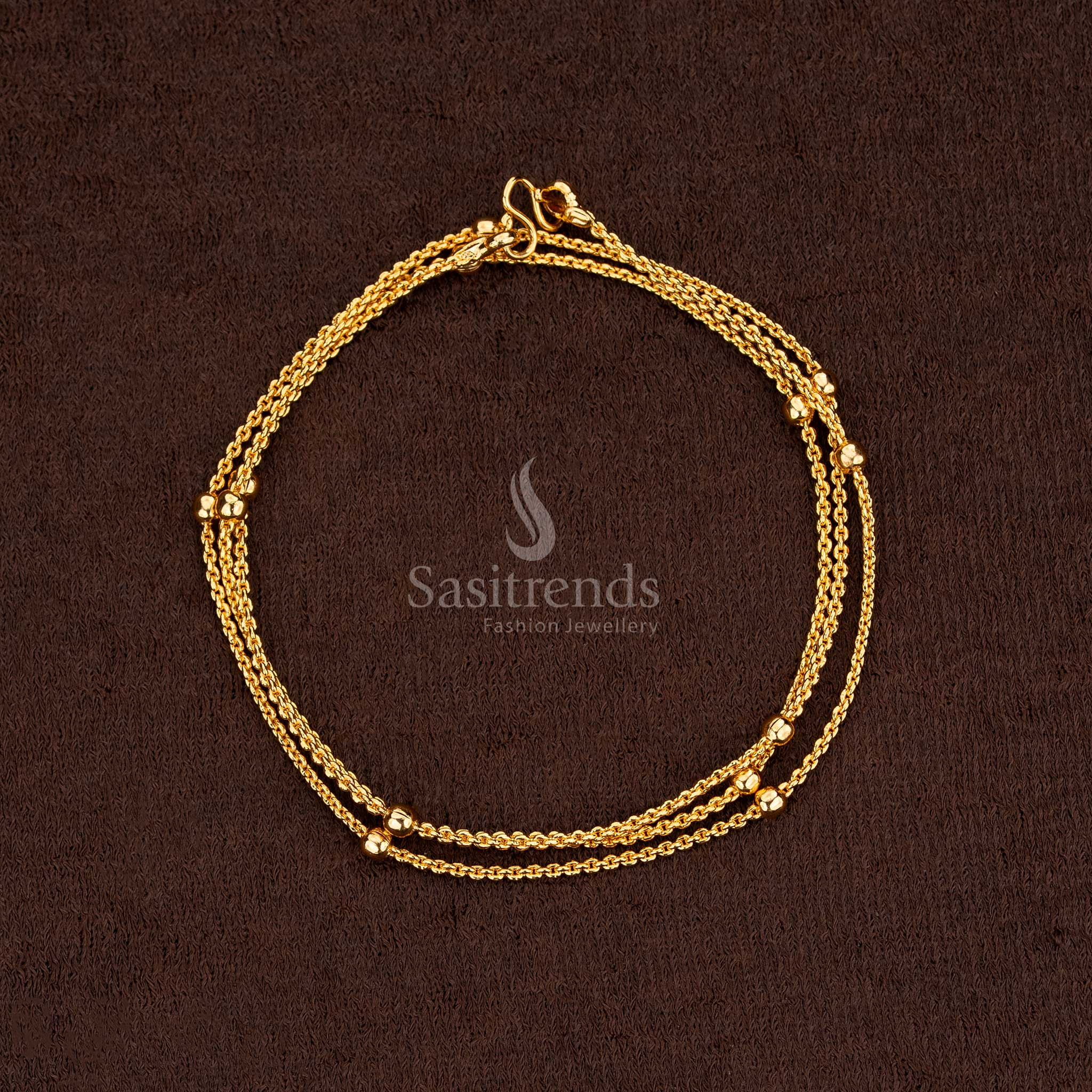 Guaranteed One Gram Micro Gold Plated Designer Chain Collection - Perfect for Traditional Occasions - Image 20
