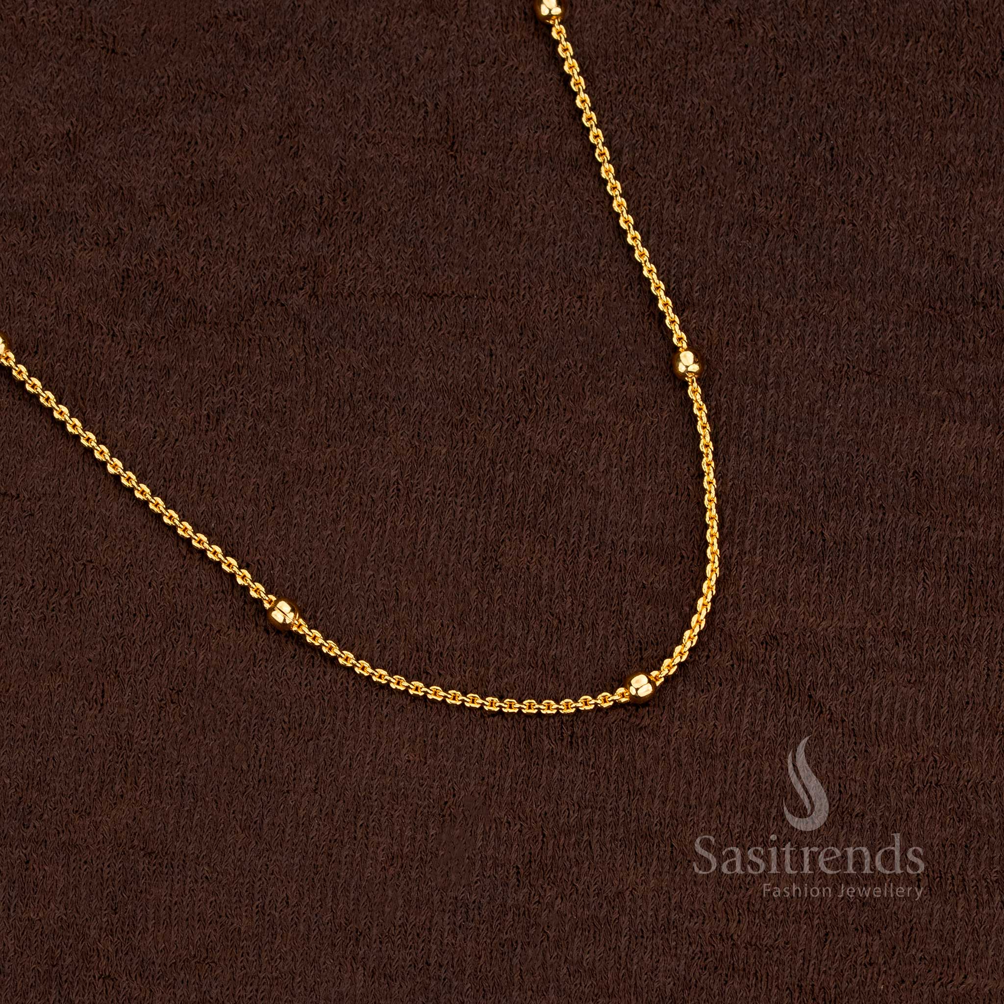 Guaranteed One Gram Micro Gold Plated Designer Chain Collection - Perfect for Traditional Occasions - Image 21