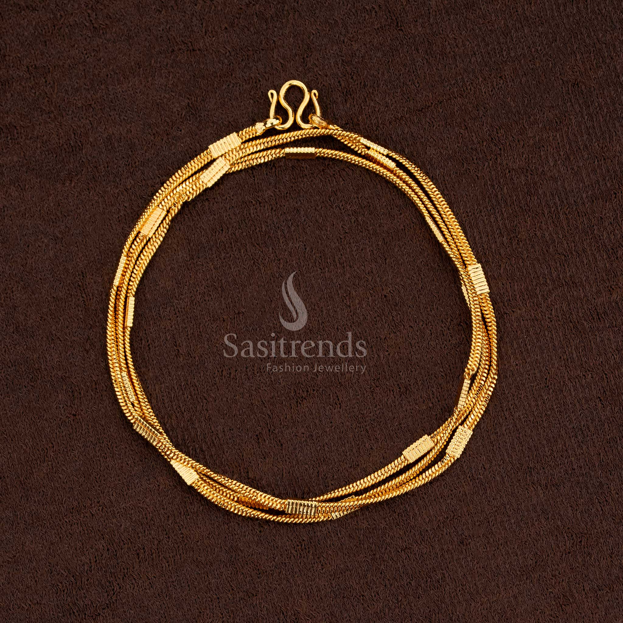 Guaranteed One Gram Micro Gold Plated Designer Chain Collection - Perfect for Traditional Occasions - Image 31