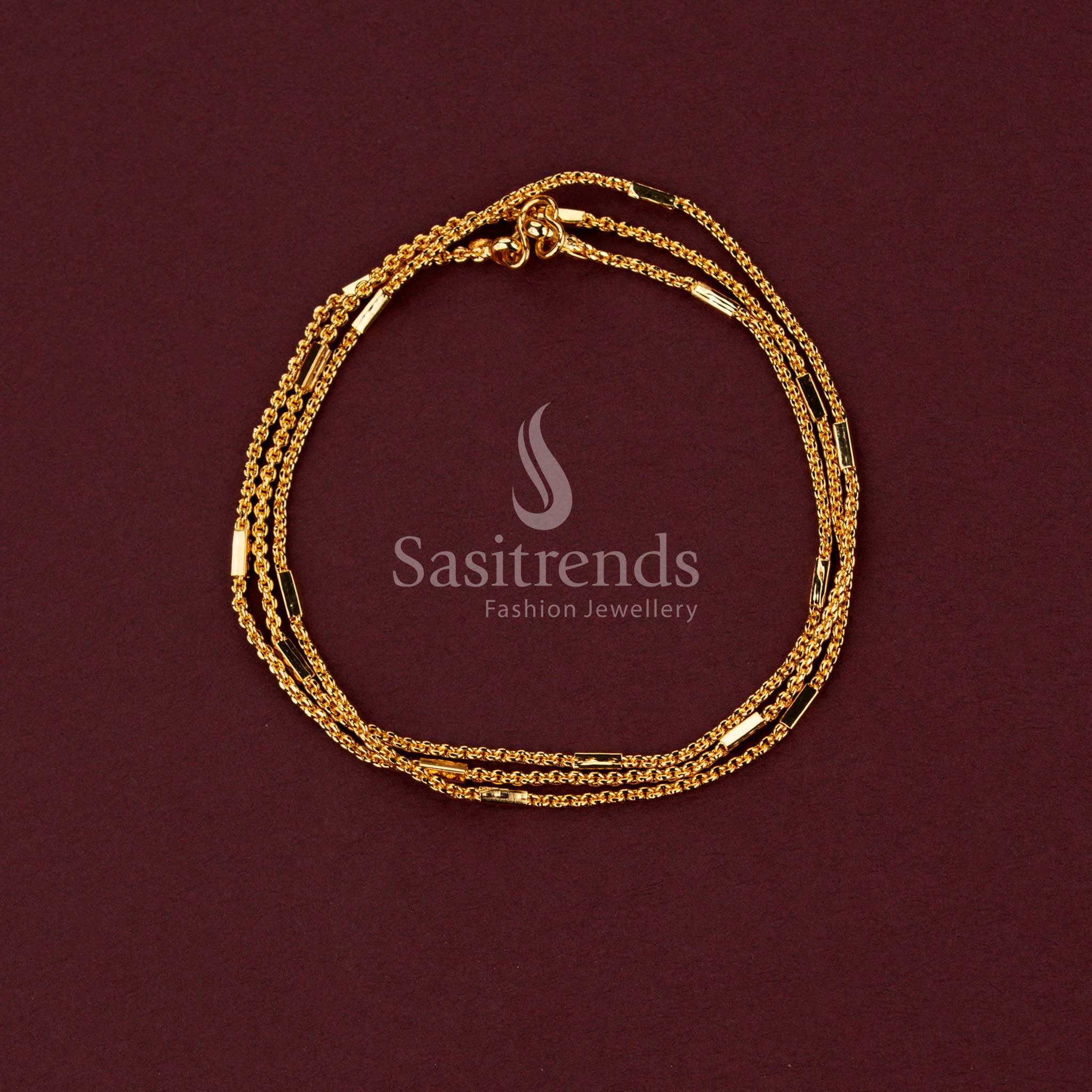 Guaranteed One Gram Micro Gold Plated Designer Chain Collection - Perfect for Traditional Occasions - Image 35