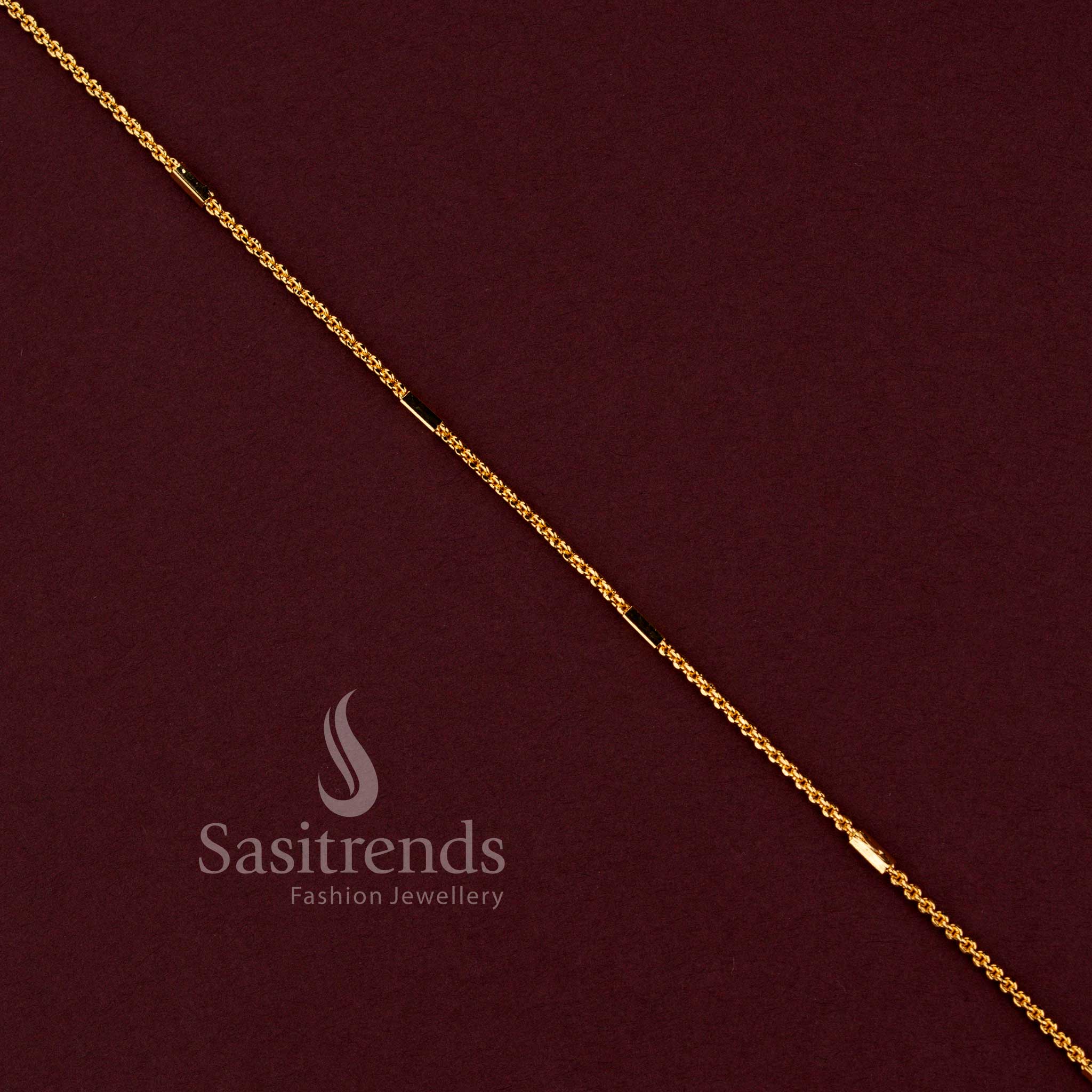 Guaranteed One Gram Micro Gold Plated Designer Chain Collection - Perfect for Traditional Occasions - Image 36