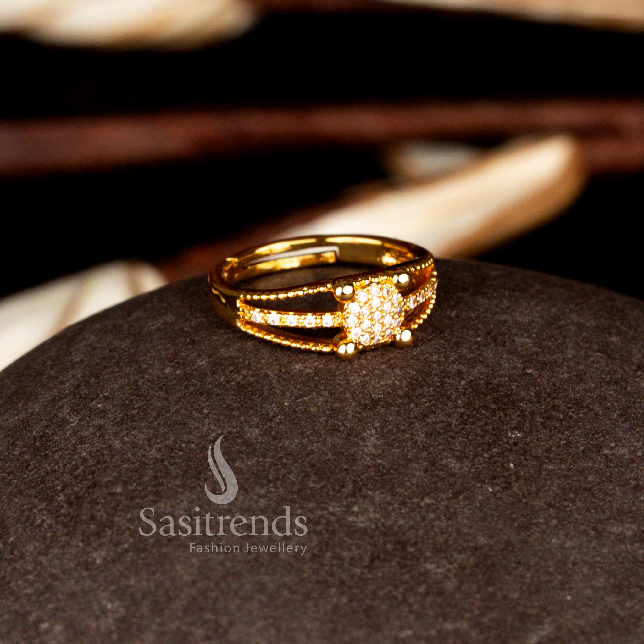 Guaranteed Collection of One Gram Micro Gold Plated Adjustable AD Rings - 24 Carat Pure Gold Plated - Sasitrends - Image 10