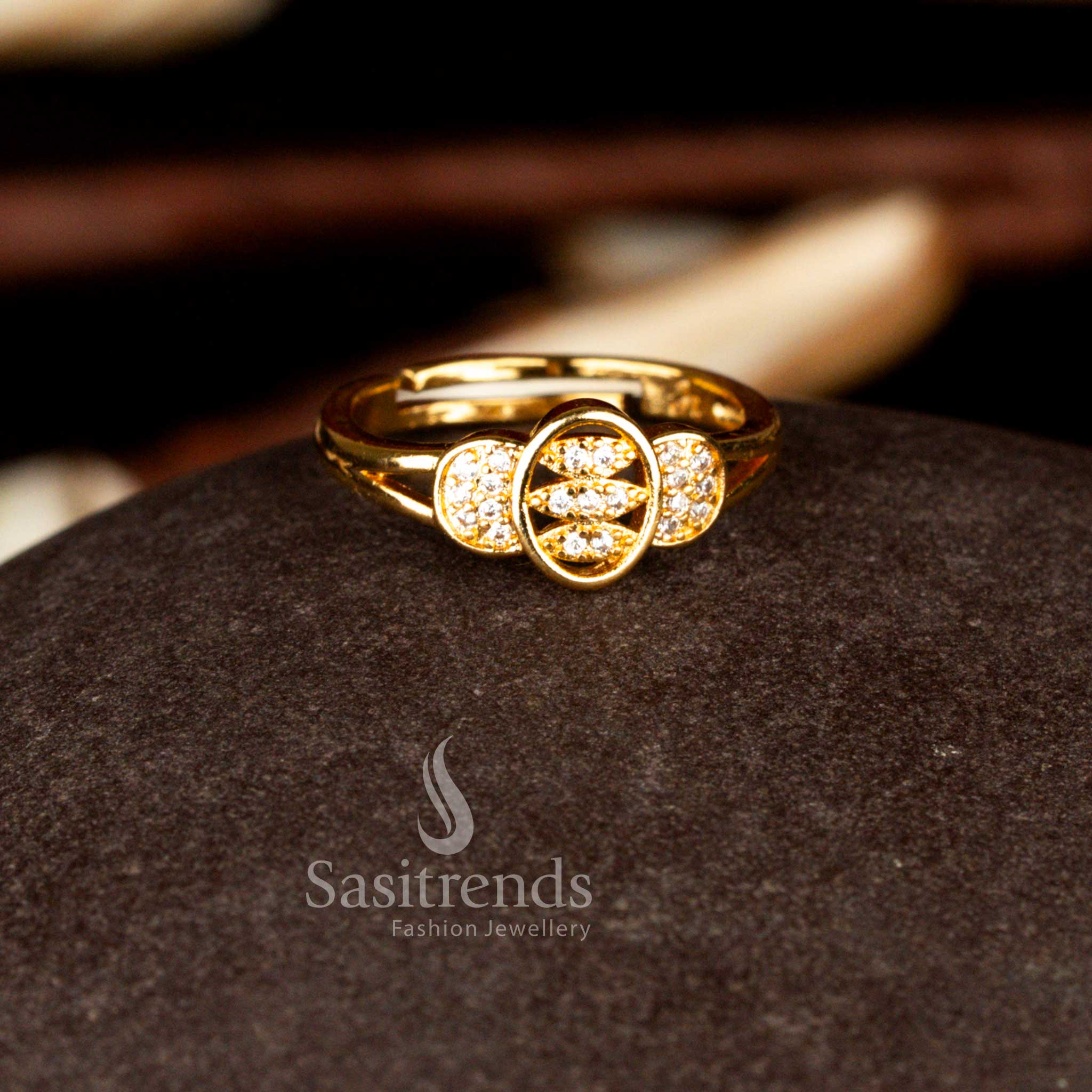 Guaranteed Collection of One Gram Micro Gold Plated Adjustable AD Rings - 24 Carat Pure Gold Plated - Sasitrends - Image 5