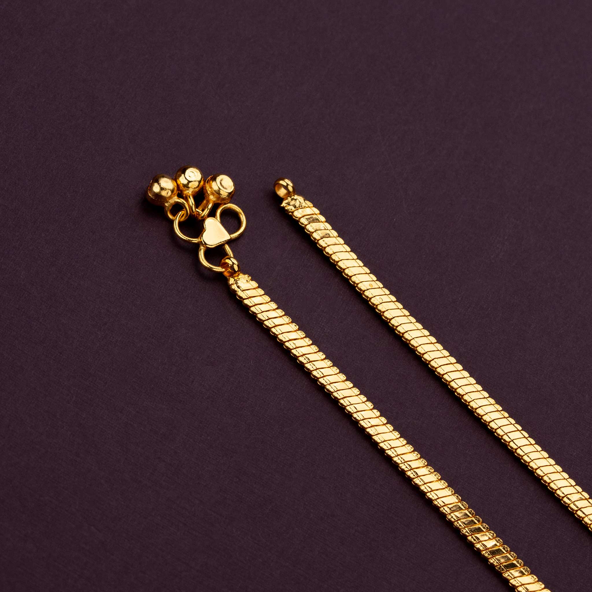 Stunning Thick Plain Guaranteed 24k Micro Gold Plated Anklets - Sasitrends - Image 3