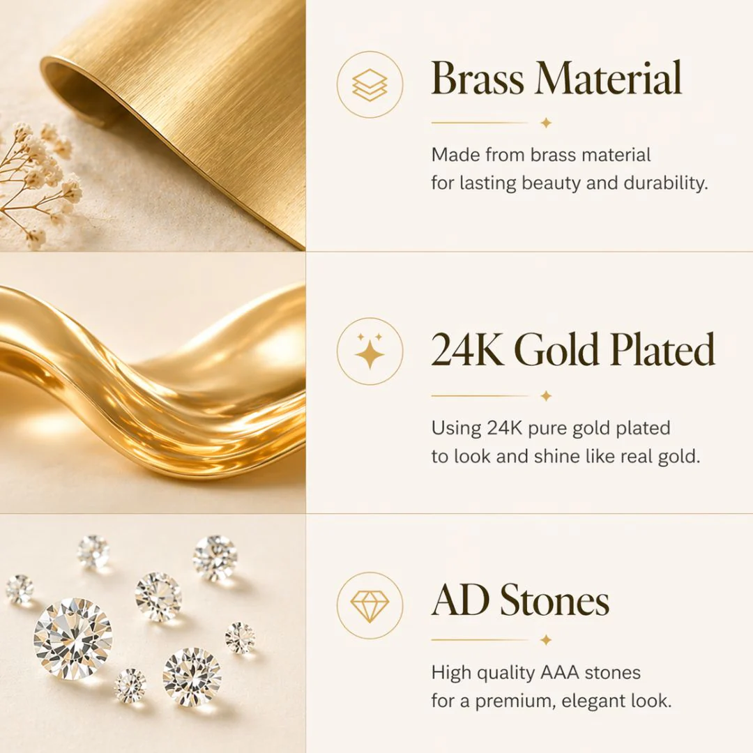 New Micro Gold Plated Sparkling Stone Bangles Set for Online Shopping - Traditional Elegance - Image 3