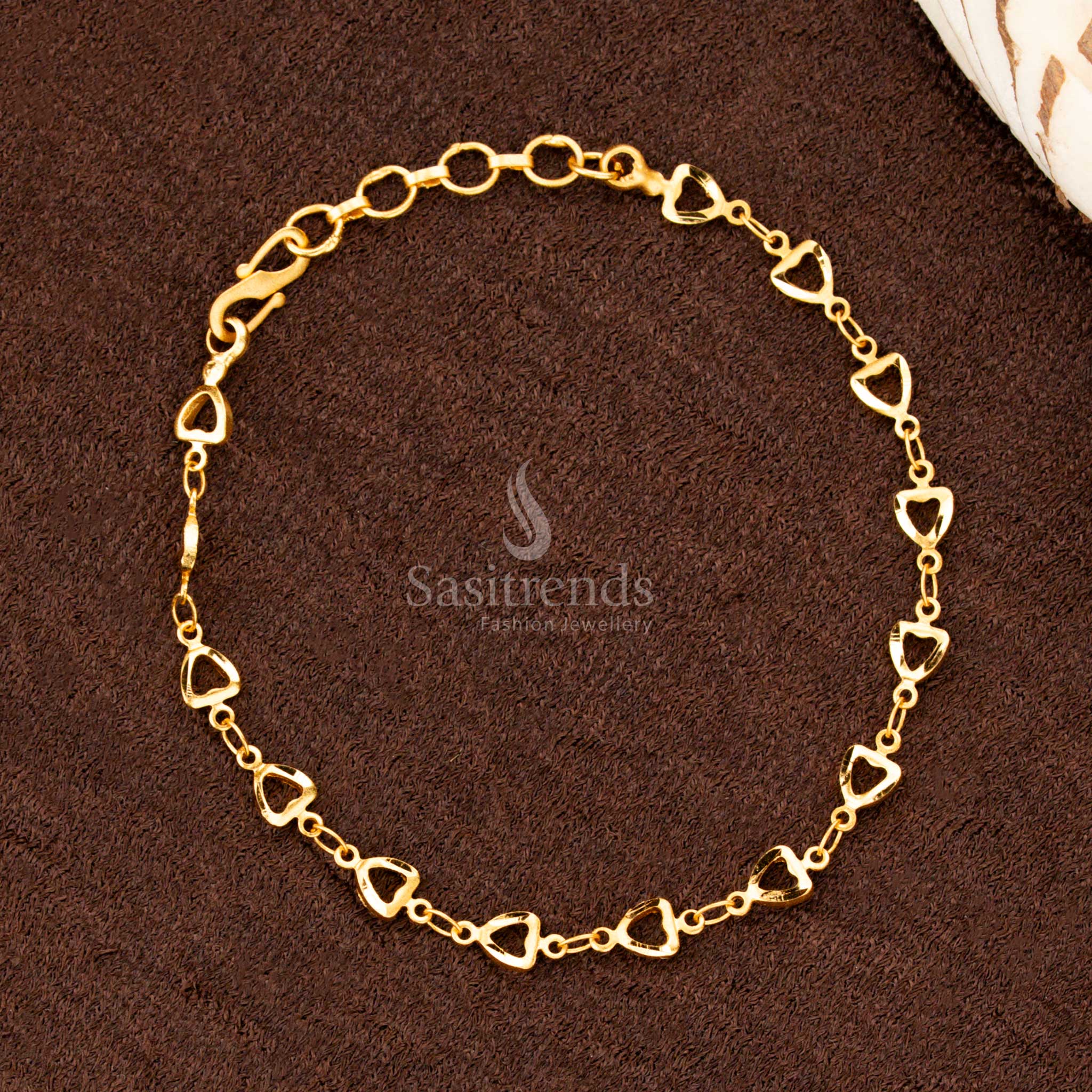 Collection of Guaranteed 1 Gram Micro Gold Plated Bracelet | Elegant Design for Teens - Sasitrends - Image 25